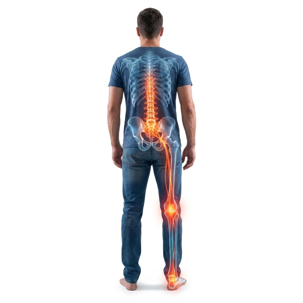 Golfer's elbow medical assessment illustration